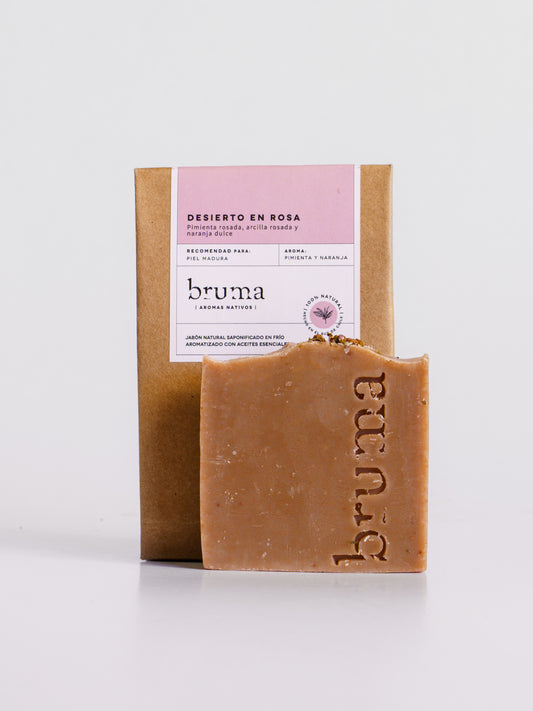 Desierto en Rosa – Pimienta rosa, naranja dulce & arcilla rosada